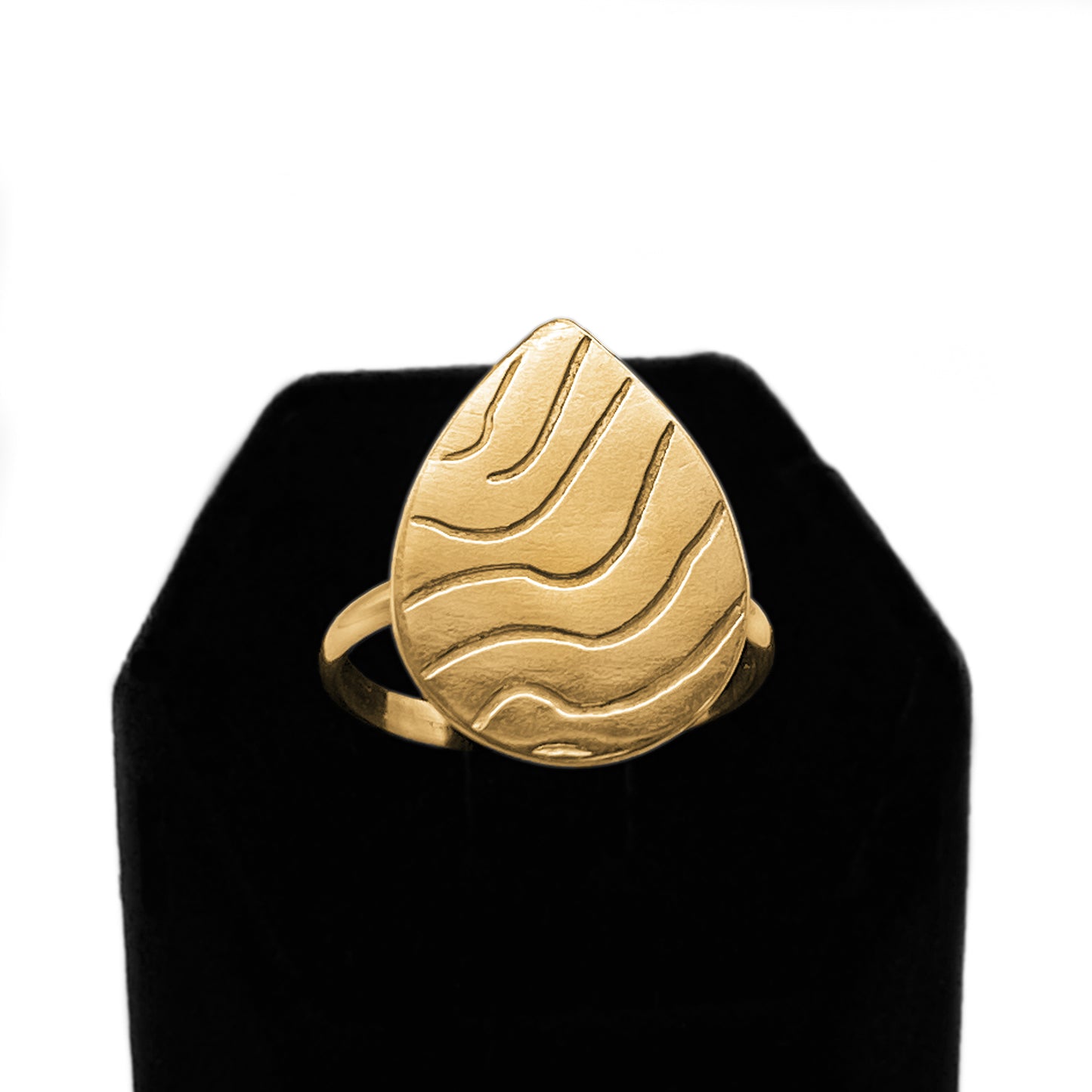 Teardrop Wave Ring