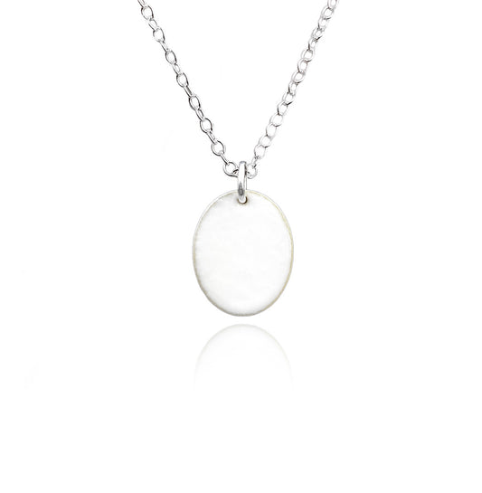 White Oval With Hole - Custom Enamel Paintings