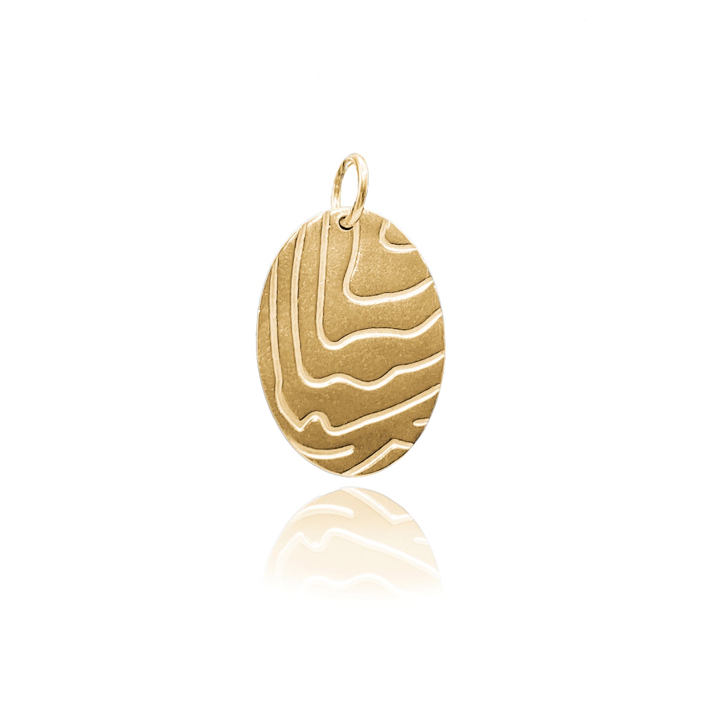 Large Oval Wave Pendant