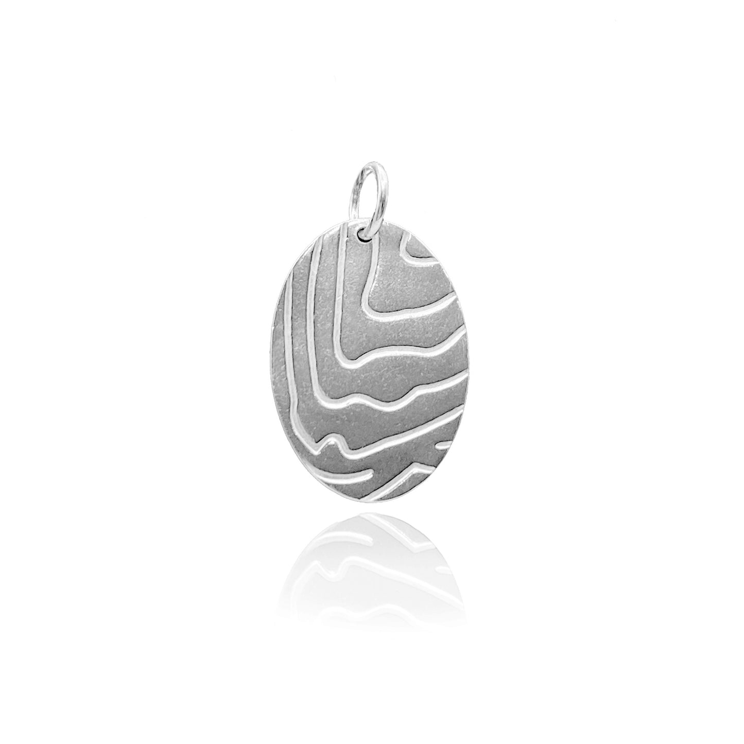 Large Oval Wave Pendant