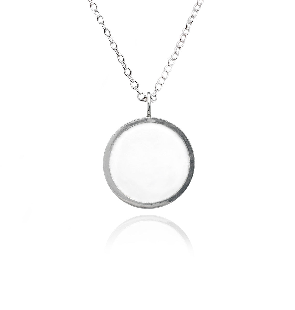 White Circle With Rim- Custom Painting