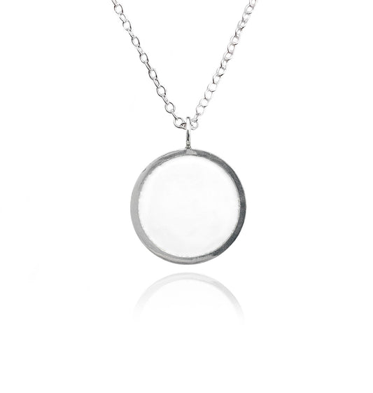 White Circle With Rim- Custom Painting